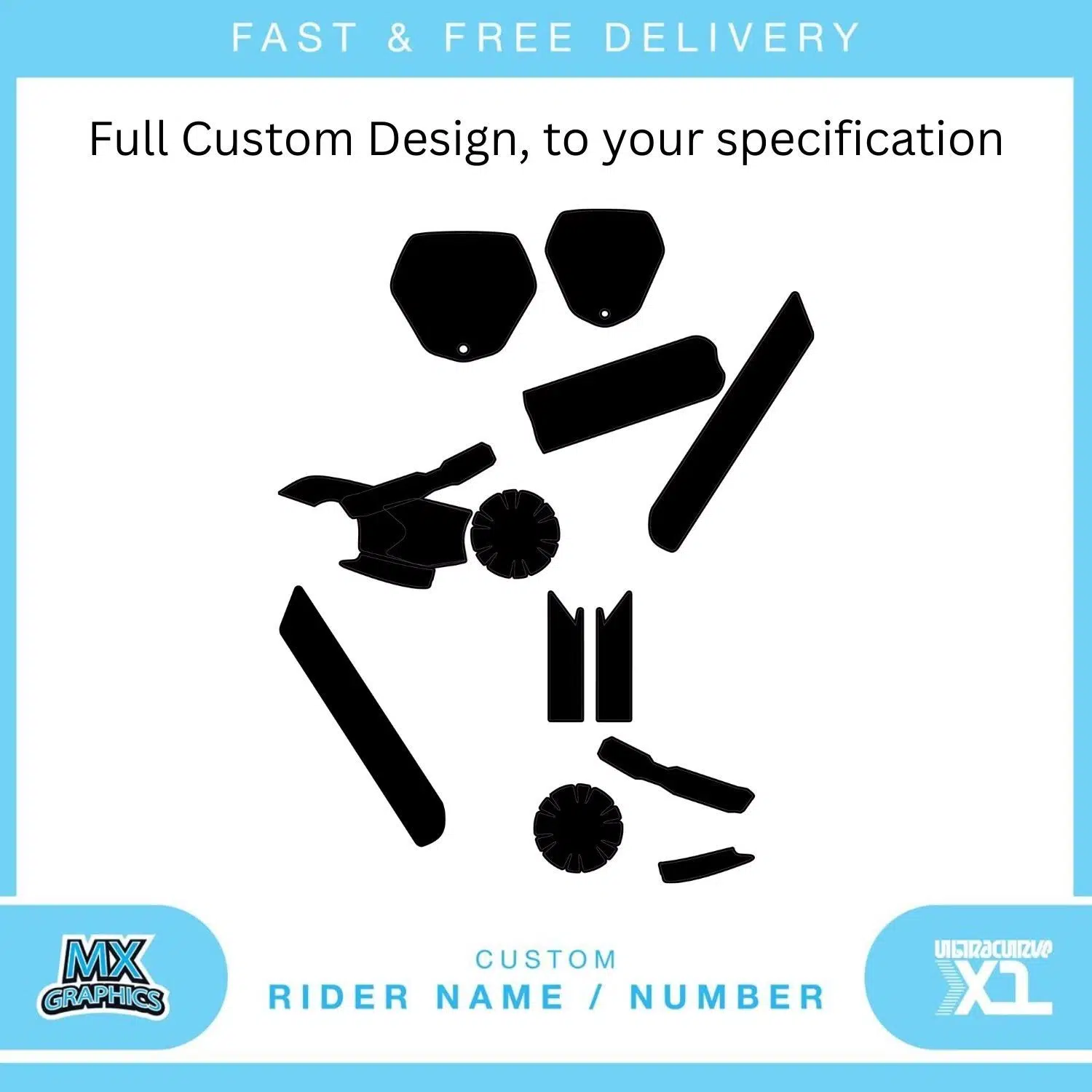 Revvi 12 Inch Kids Electric Balance Bike Graphics Kit