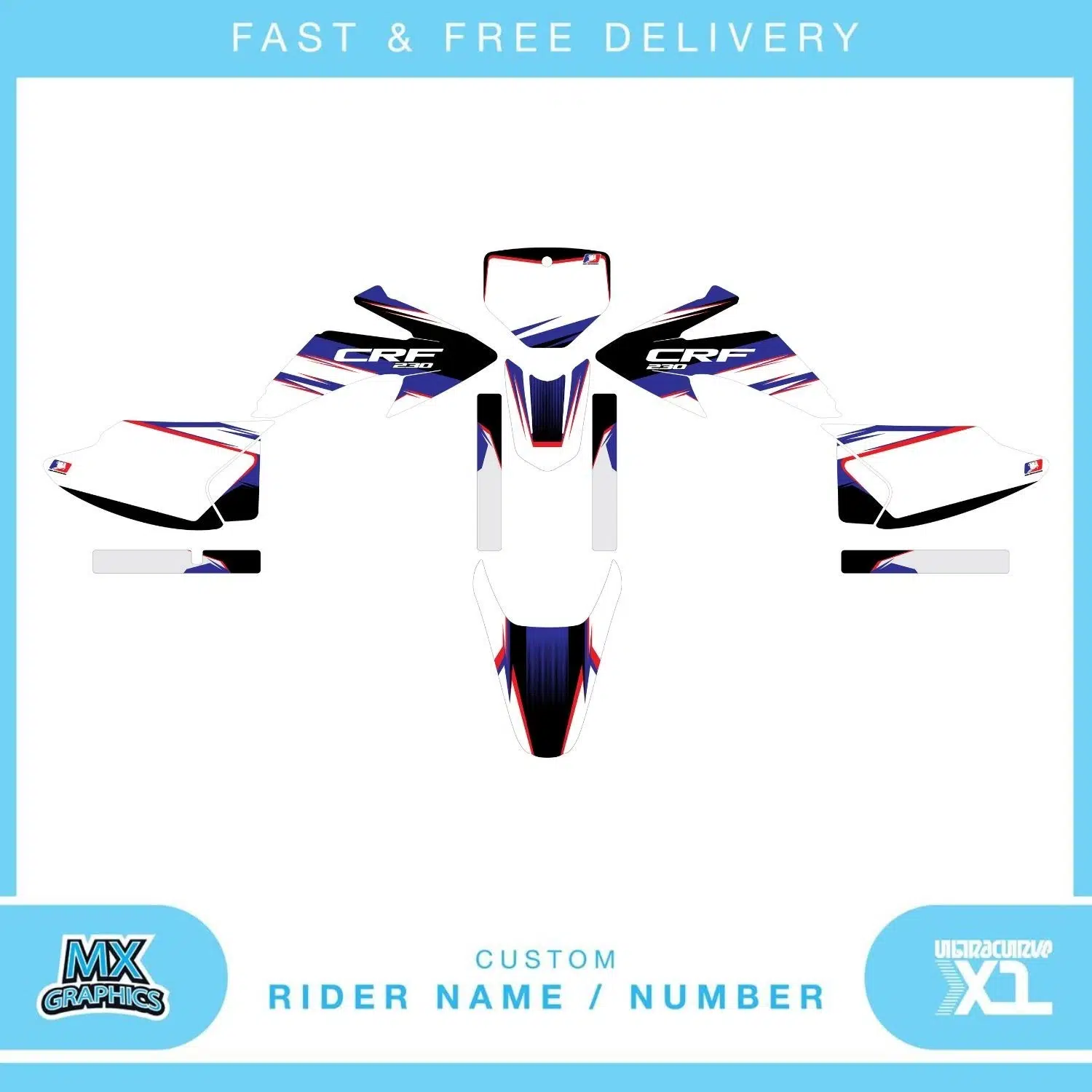 Honda CRF230 2008 Graphics Kit