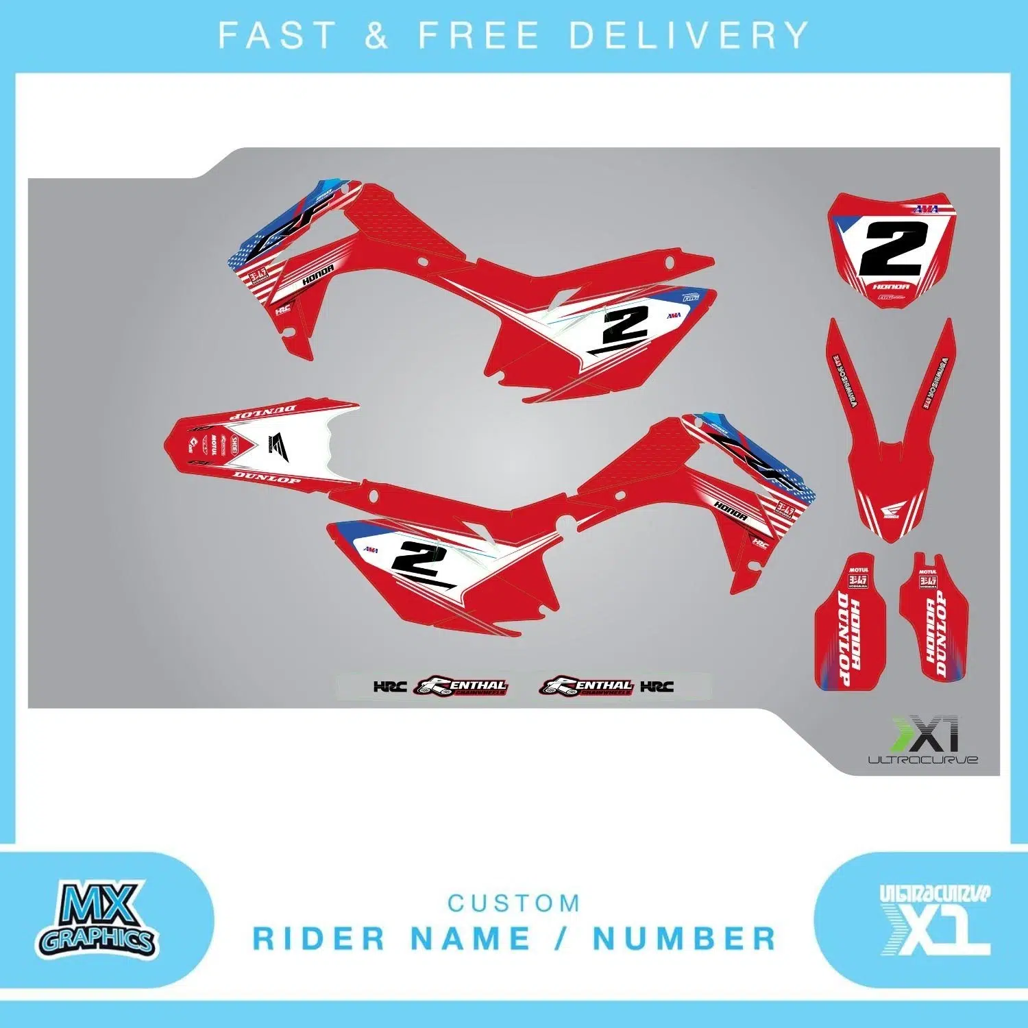 Honda CRF250R 2014-2017 Graphics Kit