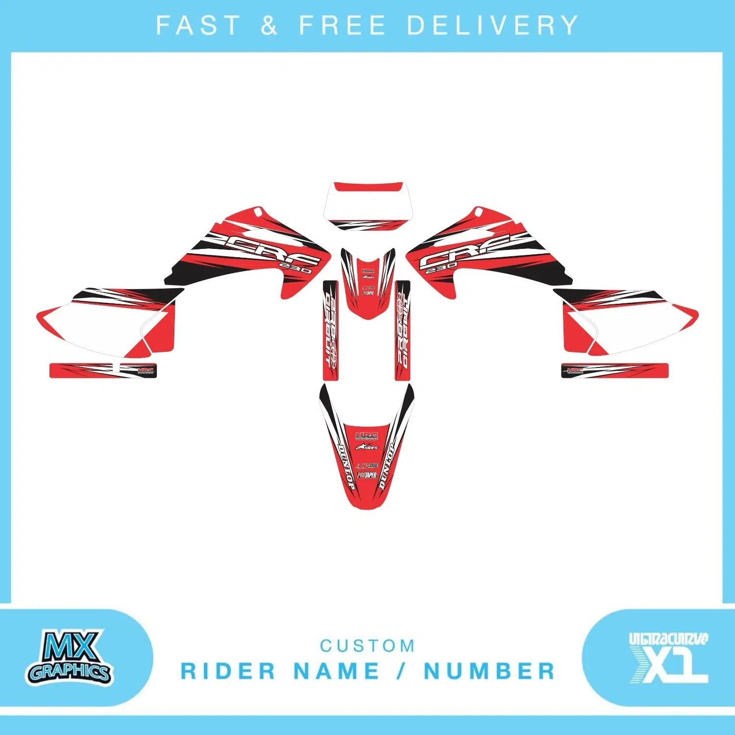 Honda CRF230 2007 Graphics Kit