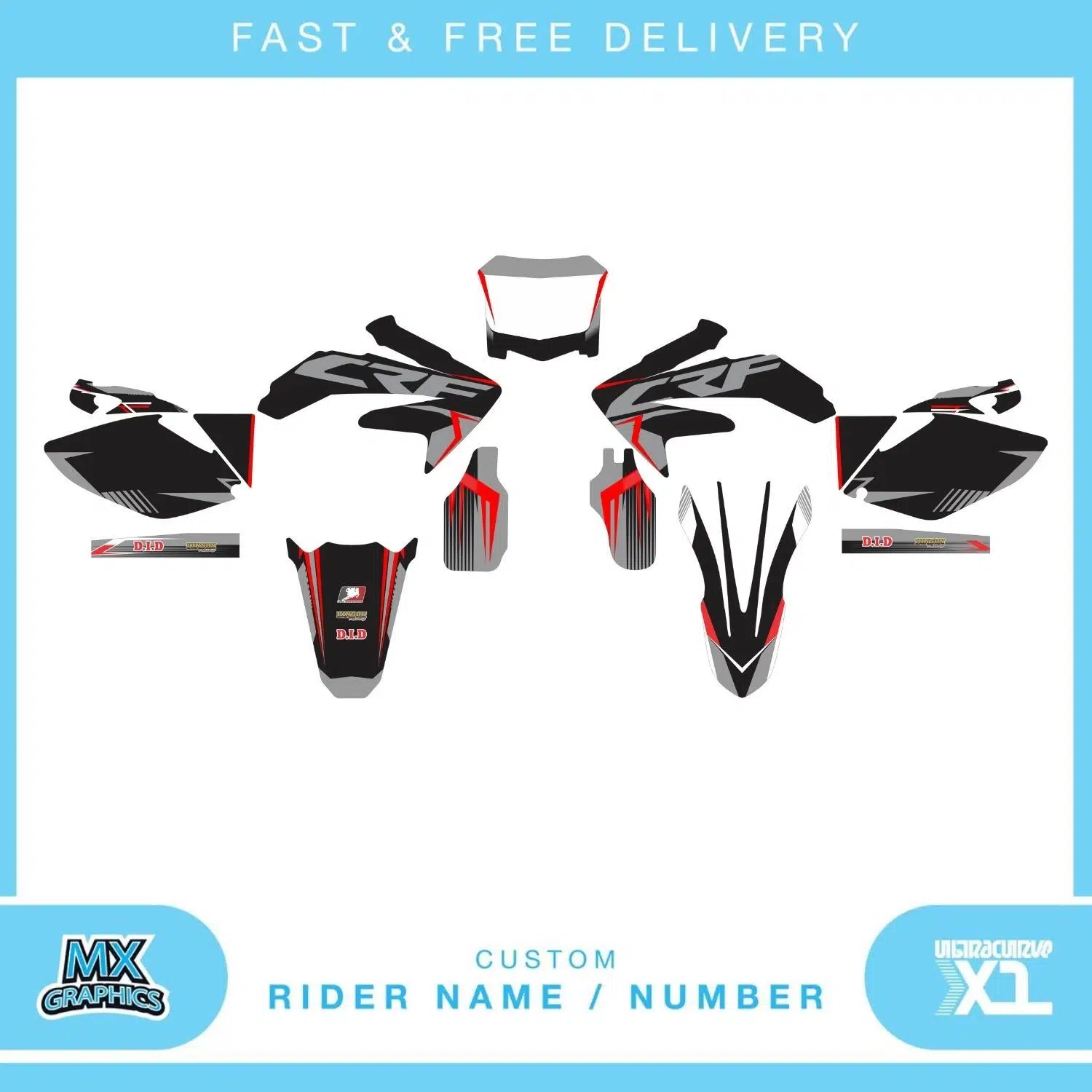 Honda CRF230 2008-2009 Graphics Kit