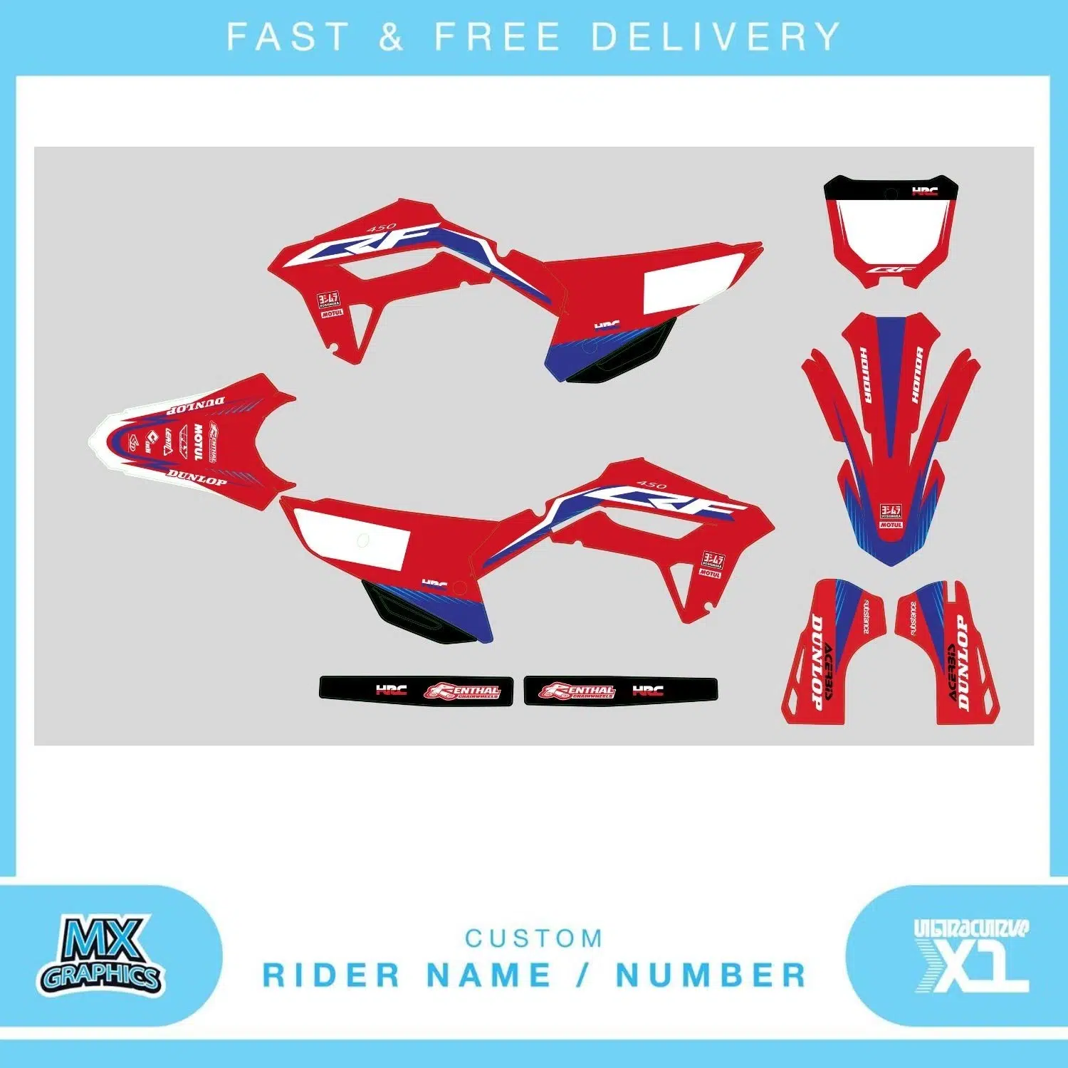 Honda CRF450R 2021-2024 Graphics Kit