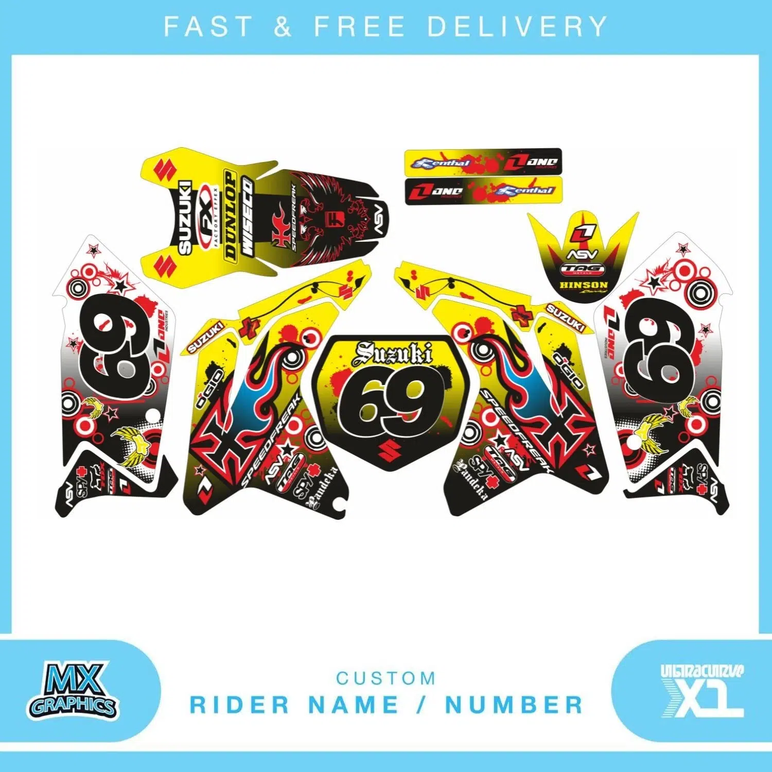 Suzuki RMZ450 2006 Graphics Kit